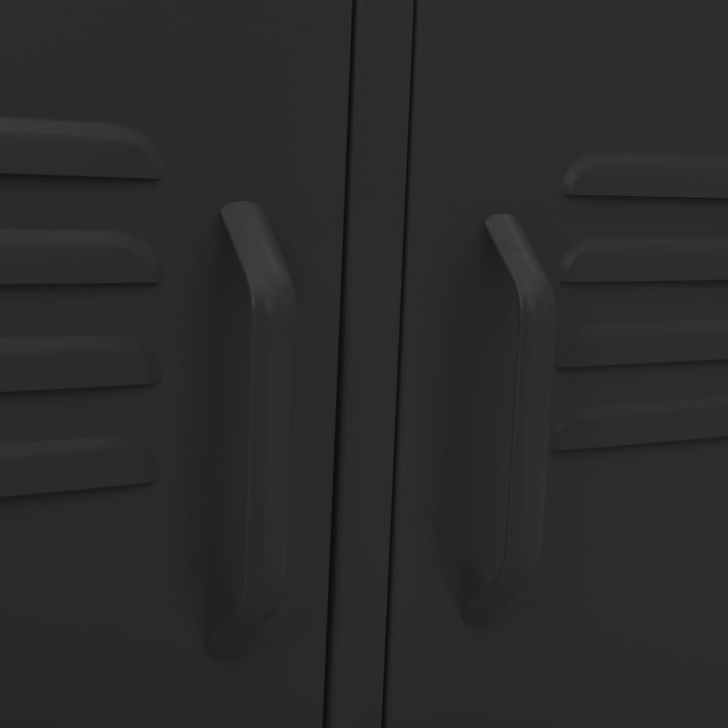 vidaXL Έπιπλο Τηλεόρασης Μαύρο 105x35x50 εκ. από Ατσάλι