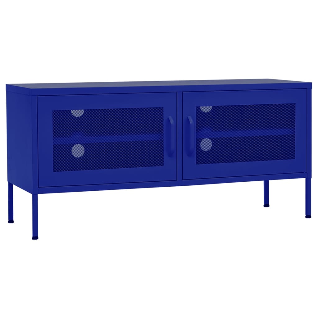 vidaXL Έπιπλο Τηλεόρασης Ναυτικό Μπλε 105x35x50 εκ. από Ατσάλι