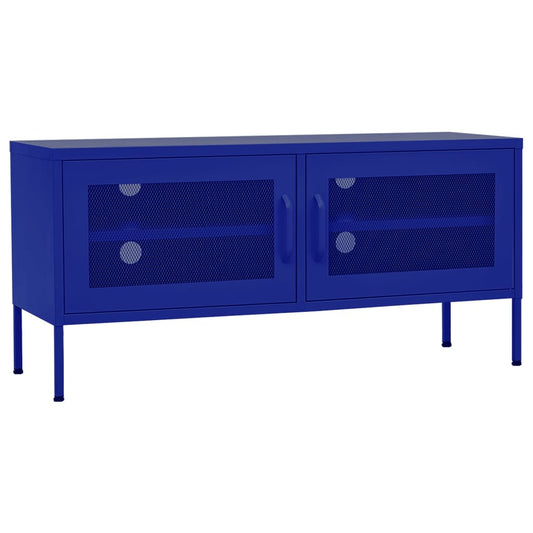 vidaXL Έπιπλο Τηλεόρασης Ναυτικό Μπλε 105x35x50 εκ. από Ατσάλι