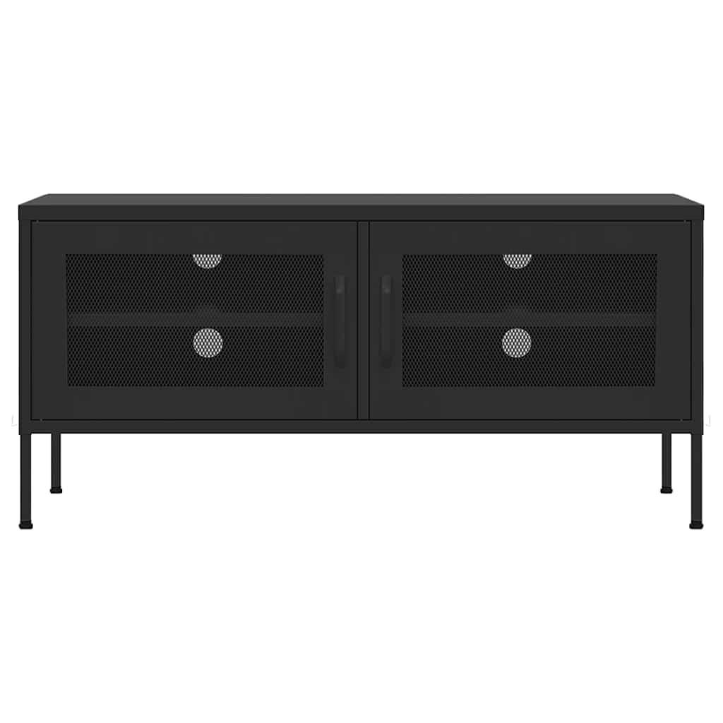 vidaXL Έπιπλο Τηλεόρασης Μαύρο 105x35x50 εκ. από Ατσάλι