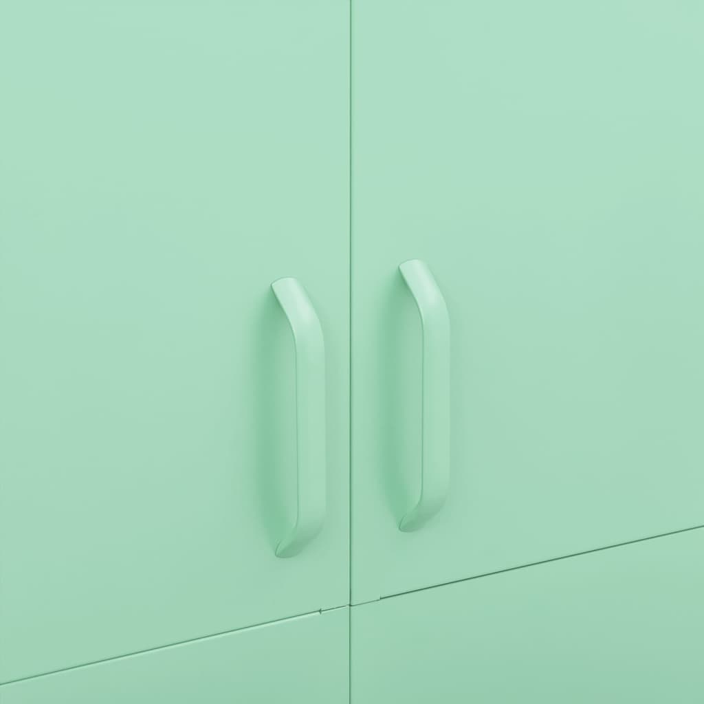 vidaXL Ντουλάπα Χρώμα Μέντα 90 x 50 x 180 εκ. από Ατσάλι