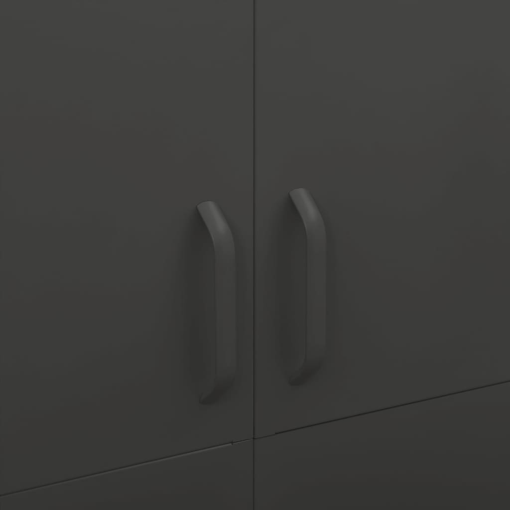 vidaXL Ντουλάπα Ανθρακί 90 x 50 x 180 εκ. από Ατσάλι