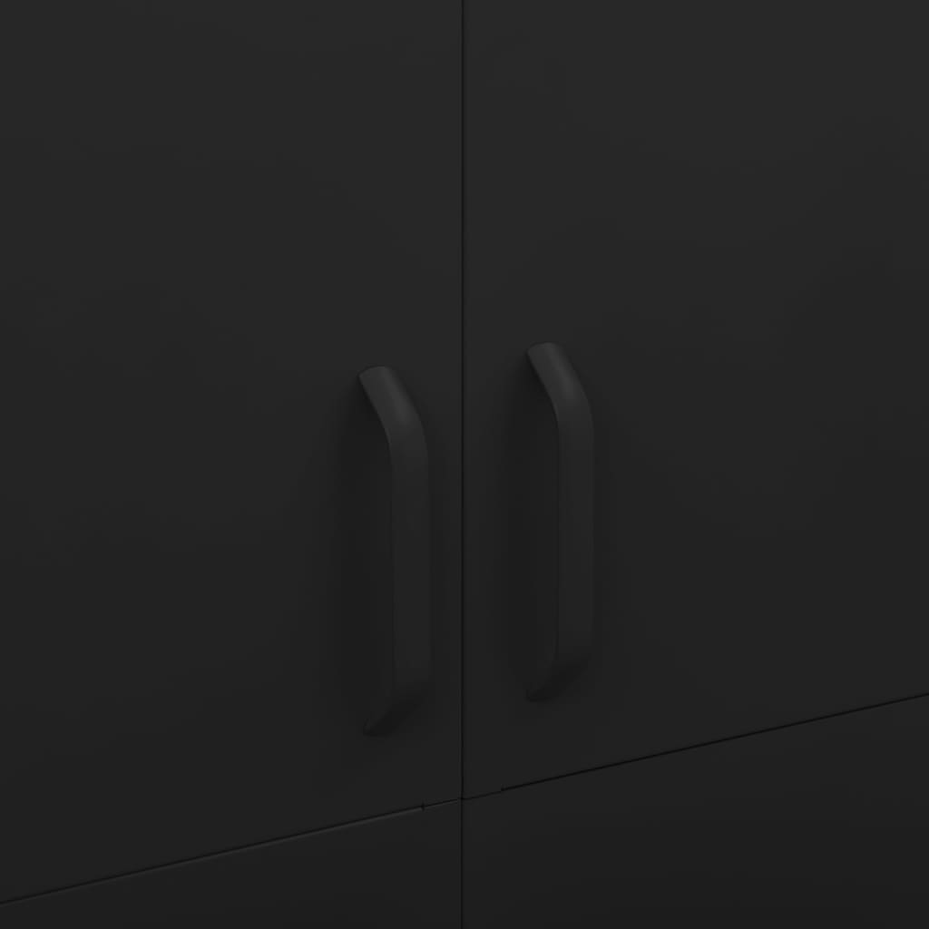 vidaXL Ντουλάπα Μαύρη 90 x 50 x 180 εκ. από Ατσάλι