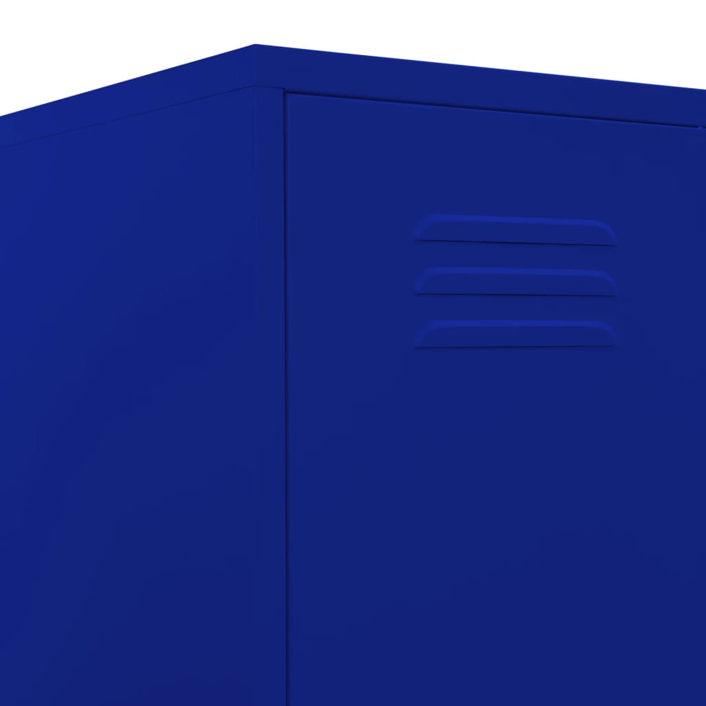 vidaXL Φοριαμός Ναυτικό Μπλε 35 x 46 x 180 εκ. από Ατσάλι
