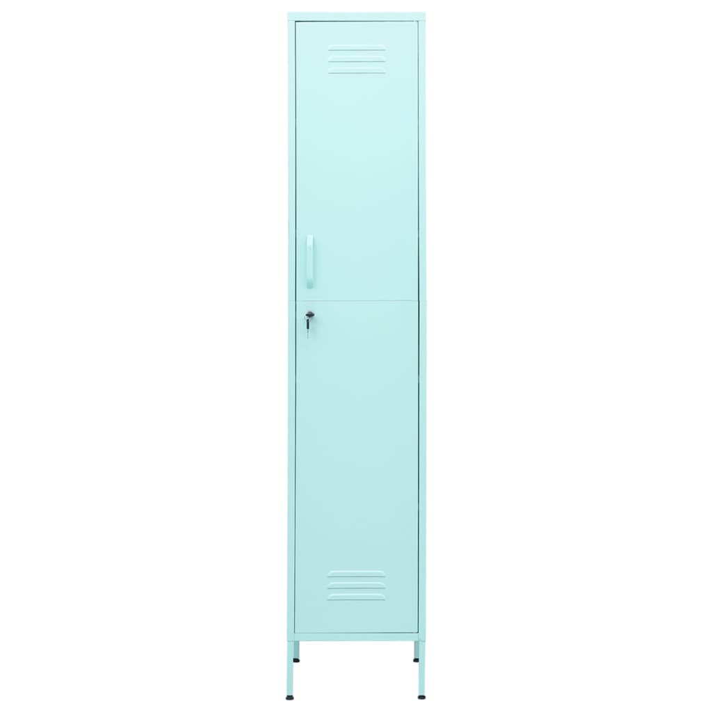 vidaXL Φοριαμός Χρώμα Μέντα 35 x 46 x 180 εκ. από Ατσάλι