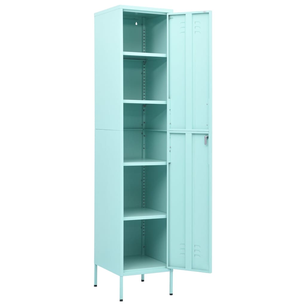 vidaXL Φοριαμός Χρώμα Μέντα 35 x 46 x 180 εκ. από Ατσάλι