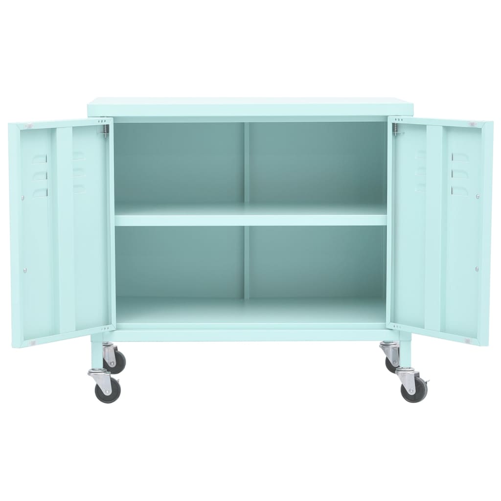 vidaXL Ντουλάπι Αποθήκευσης Χρώμα Μέντα 60 x 35 x 56 εκ. από Ατσάλι