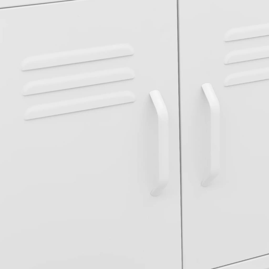 vidaXL Ντουλάπι Αποθήκευσης Λευκό 60 x 35 x 56 εκ. από Ατσάλι