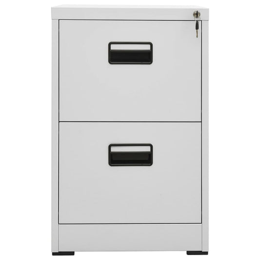 vidaXL Αρχειοθήκη Ανοιχτό Γκρι 46 x 62 x 72,5 εκ. από Ατσάλι