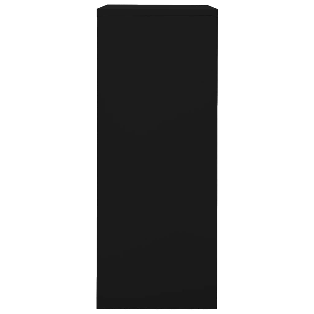 vidaXL Ντουλάπα Γραφείου Μαύρη 90 x 40 x 102 εκ. Ατσάλινη