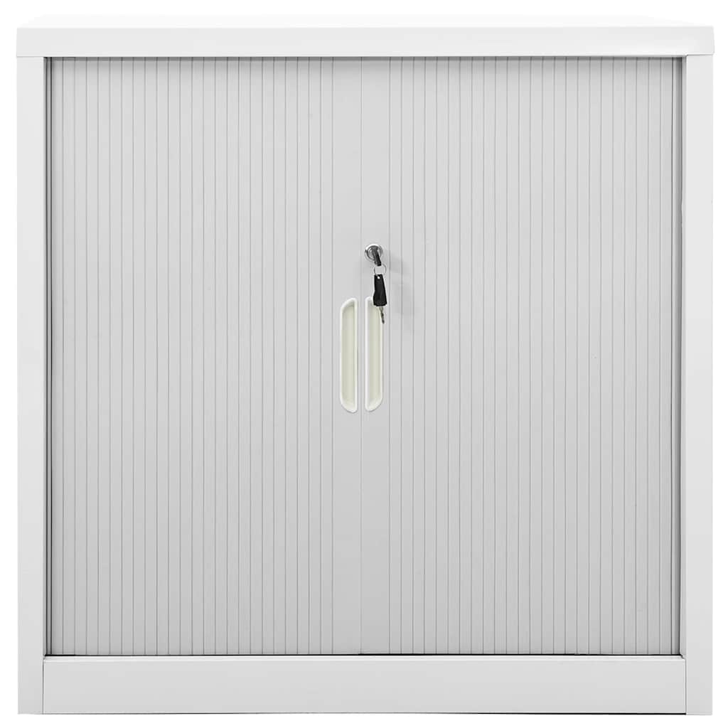 vidaXL Ντουλάπι με Συρόμενη Πόρτα Γκρι 90 x 40 x 90 εκ. Ατσάλινο