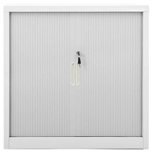 vidaXL Ντουλάπι με Συρόμενη Πόρτα Γκρι 90 x 40 x 90 εκ. Ατσάλινο