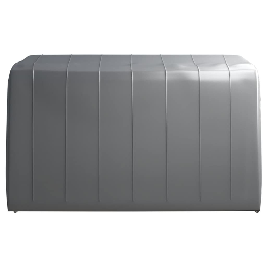 vidaXL Τέντα Αποθήκευσης Γκρι 370 x 370 εκ. Ατσάλινη