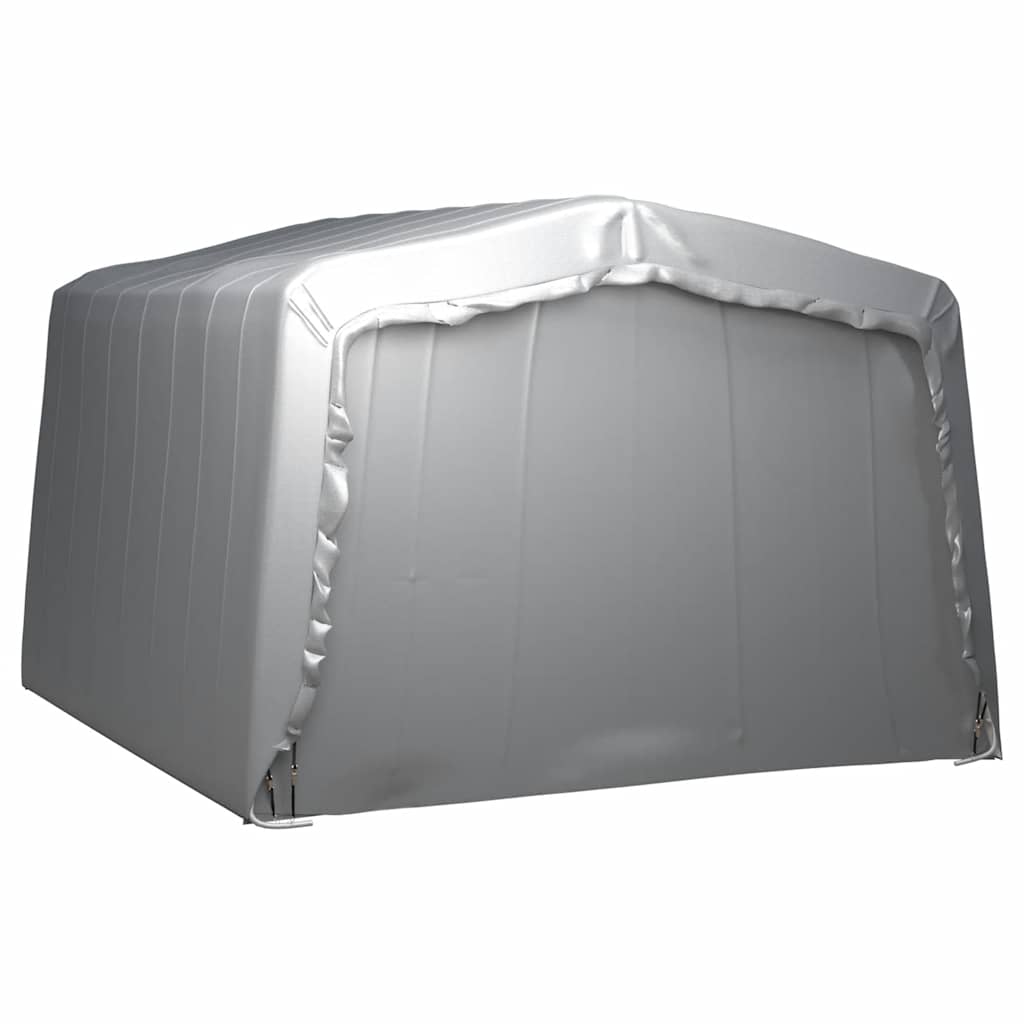 vidaXL Τέντα Αποθήκευσης Γκρι 370 x 370 εκ. Ατσάλινη