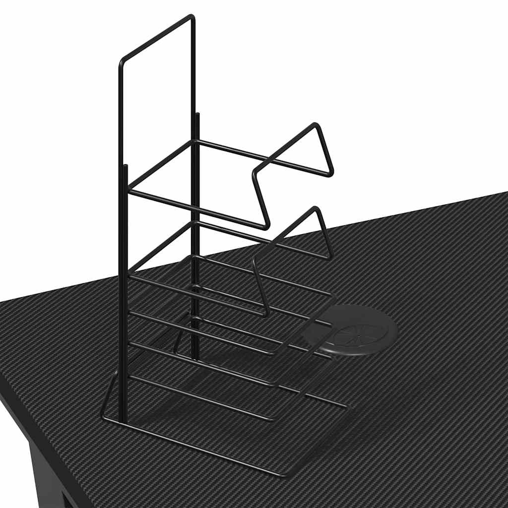 vidaXL Γραφείο Gaming Μαύρο 110 x 60 x 75 εκ. με Πόδια σε Σχήμα Υ