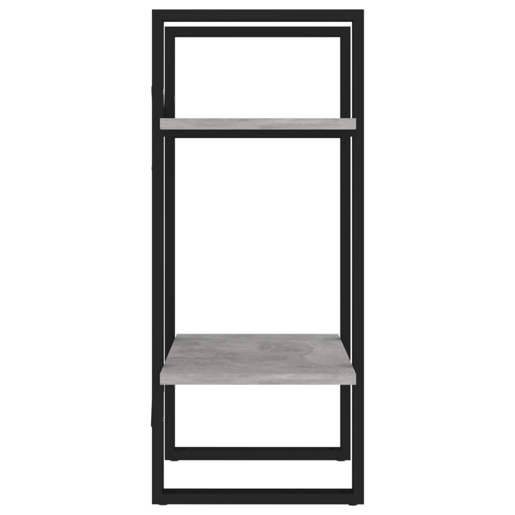 vidaXL Βιβλιοθήκη με 2 Ράφια Γκρι Σκυρ. 40 x 30 x 70 εκ. Επεξ. Ξύλο