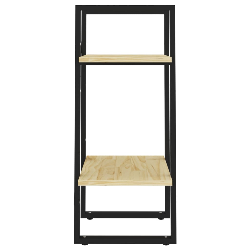 vidaXL Βιβλιοθήκη με 2 Ράφια Καφέ 40x30x70 εκ. από Μασίφ Ξύλο Πεύκου