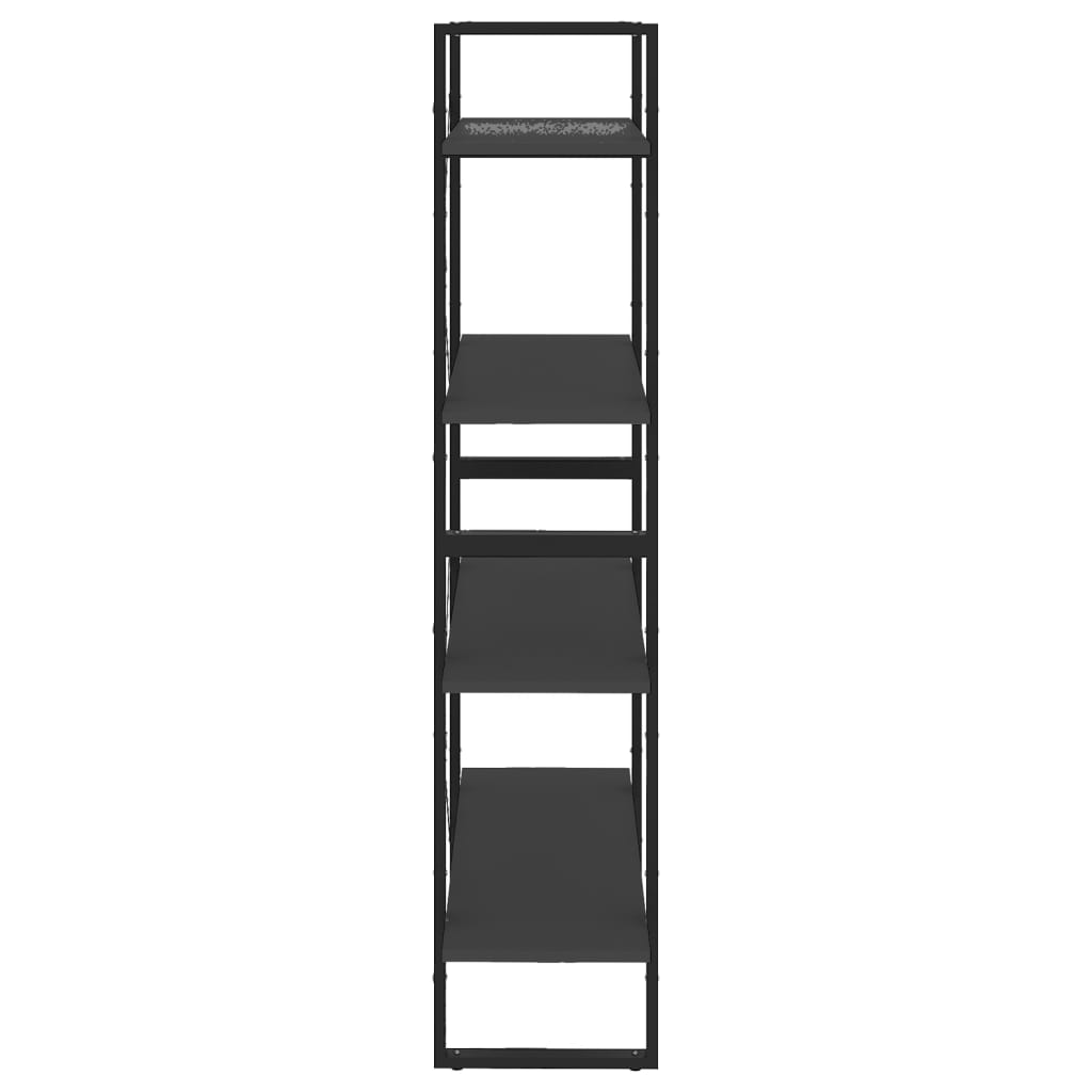 vidaXL Βιβλιοθήκη με 4 Ράφια Γκρι 80 x 30 x 140 εκ. από Επεξ. Ξύλο
