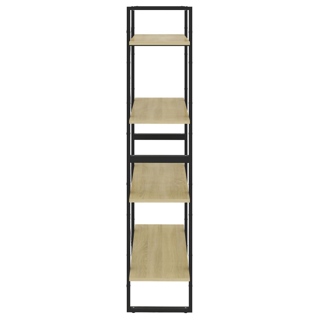 vidaXL Βιβλιοθήκη με 4 Ράφια Sonoma Δρυς 80x30x140 εκ. από Επεξ. Ξύλο