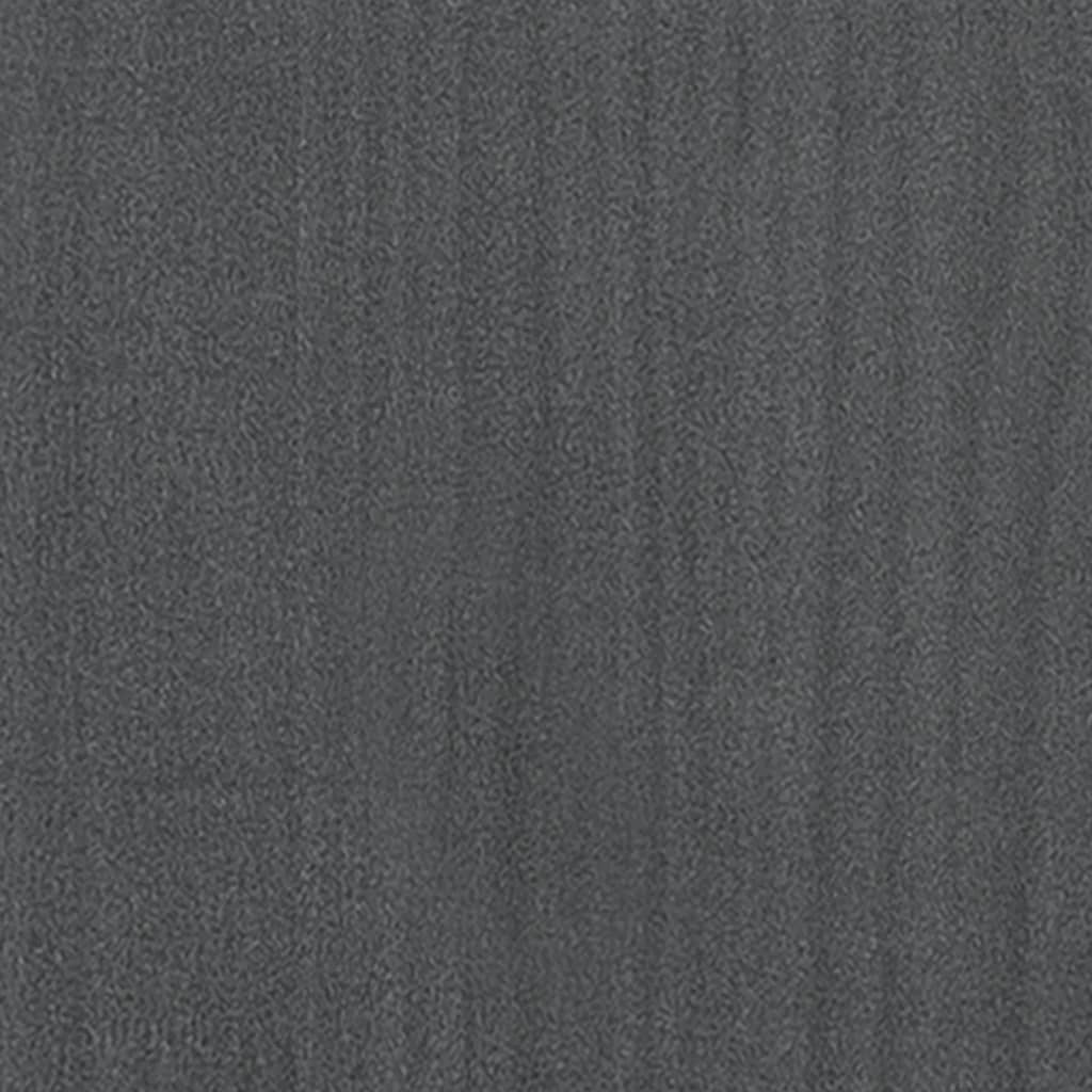 vidaXL Βιβλιοθήκη με 2 Ράφια Γκρι 100x30x70 εκ. από Μασίφ Ξύλο Πεύκου