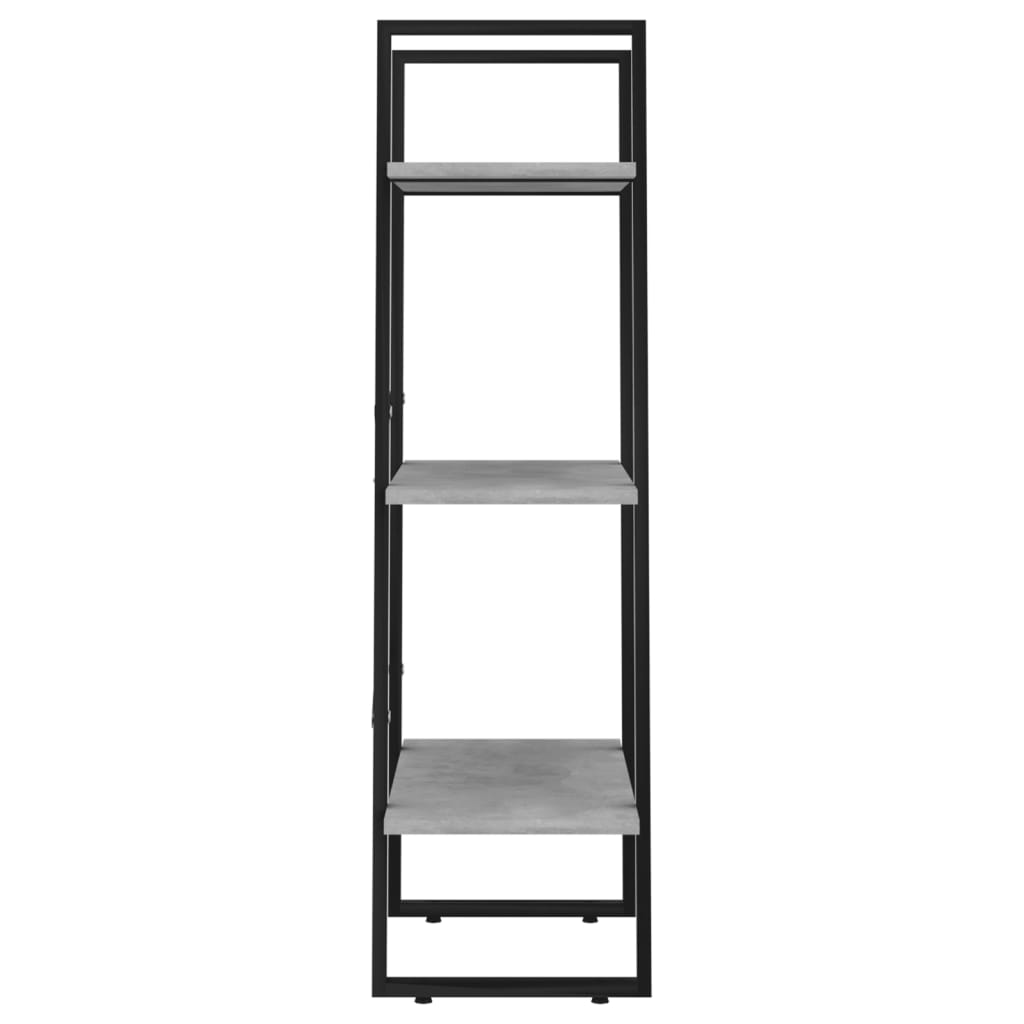 vidaXL Ράφι Αποθήκευσης Γκρι Σκυροδέματος 60x30x105εκ. από Επεξ. Ξύλο