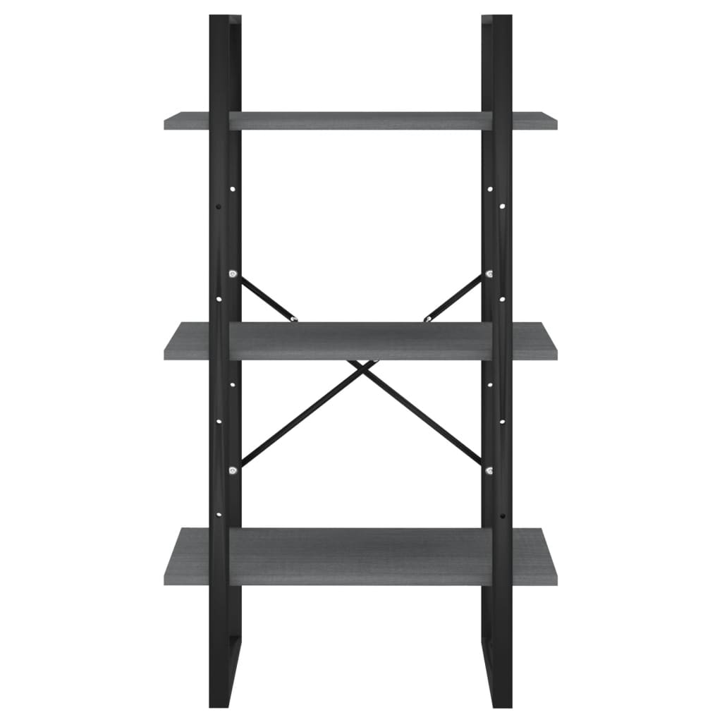 vidaXL Ραφιέρα Αποθήκευσης Γκρι 60x30x105 εκ. από Μασίφ Ξύλο Πεύκου