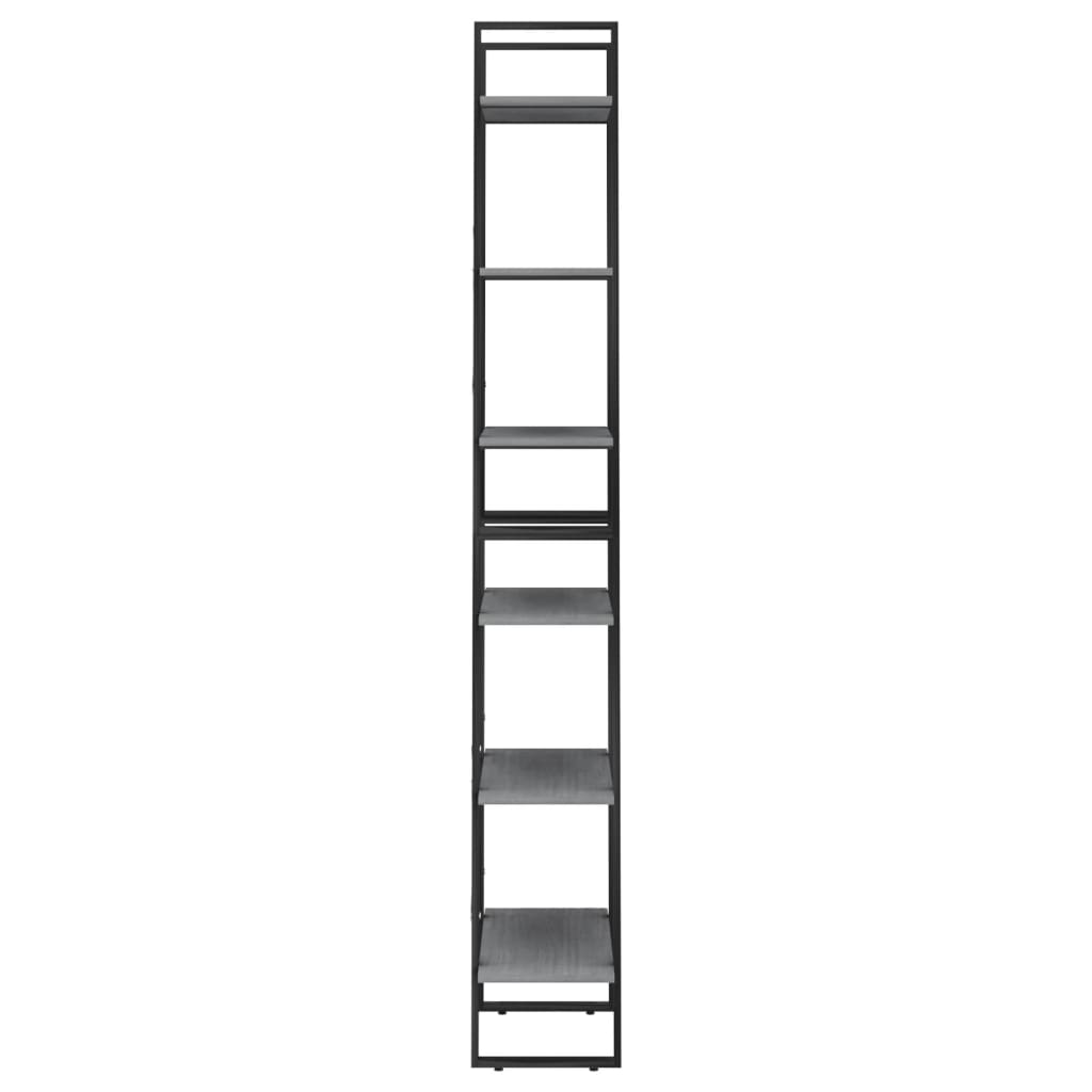 vidaXL Ράφι Αποθήκευσης Γκρι 60 x 30 x 210 εκ από Μασίφ Ξύλο Πεύκου