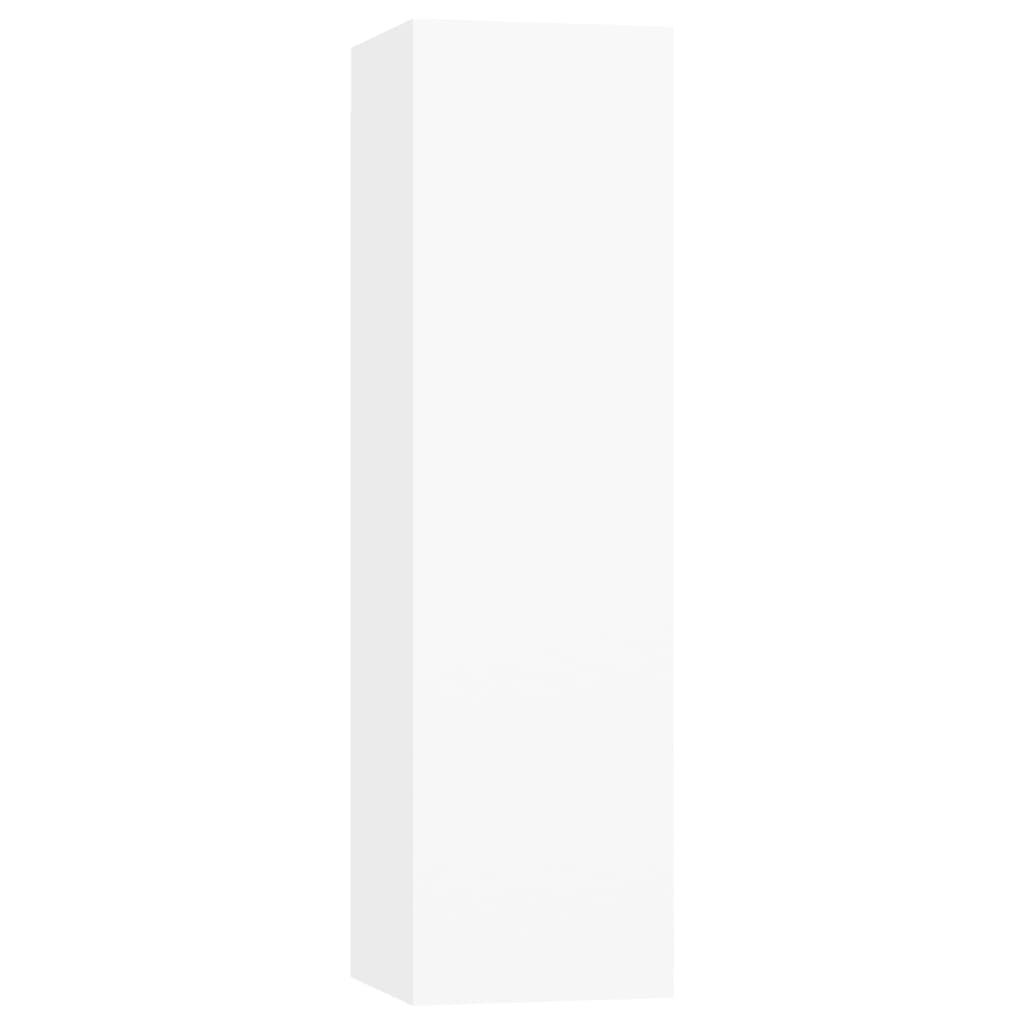 vidaXL Έπιπλα Τηλεόρασης Σετ 5 Τεμαχίων Λευκό από Επεξ. Ξύλο