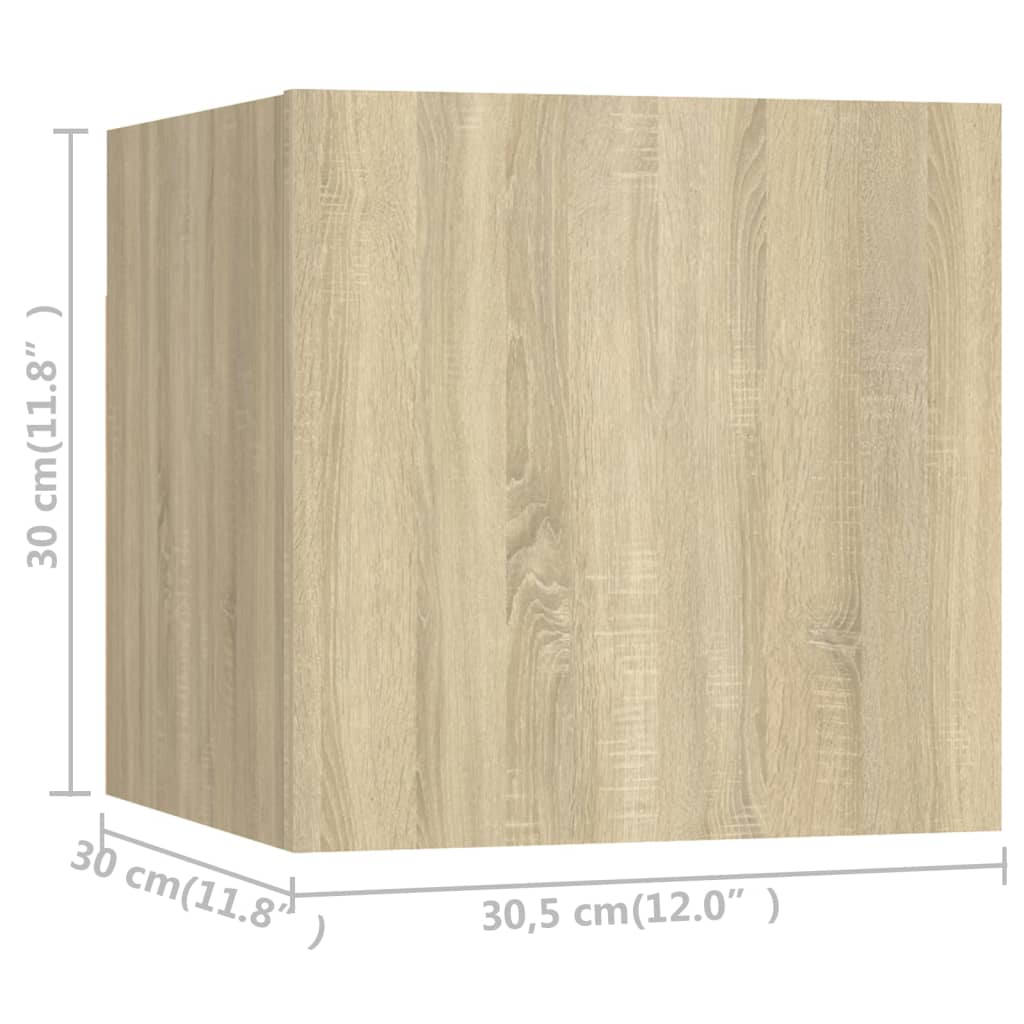 vidaXL Έπιπλα Τηλεόρασης Σετ 5 Τεμαχίων Sonoma Δρυς από Επεξ. Ξύλο