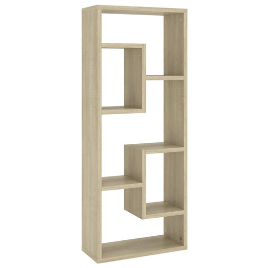 vidaXL Ραφιέρα Τοίχου Sonoma Δρυς 36x16x90 εκ. από Επεξεργασμένο Ξύλο