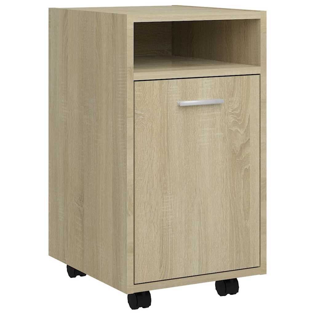 vidaXL Βοηθητ. Ντουλάπι με Τροχούς Sonoma Δρύς 33x38x60 εκ Επεξ. Ξύλο