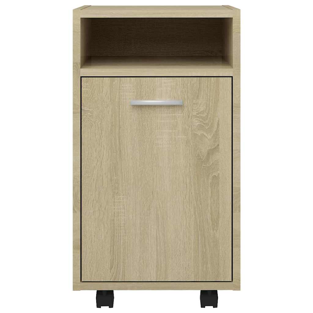 vidaXL Βοηθητ. Ντουλάπι με Τροχούς Sonoma Δρύς 33x38x60 εκ Επεξ. Ξύλο