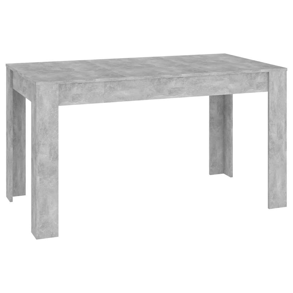 vidaXL Τραπεζαρία Γκρι Σκυροδέματος 140 x 74,5 x 76 εκ. Επεξ. Ξύλο
