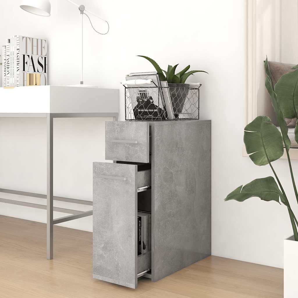 vidaXL Συρταριέρα Γενικής Χρήσης Γκρι Σκυρ. 20x45,5x60 εκ. Επεξ. Ξύλο