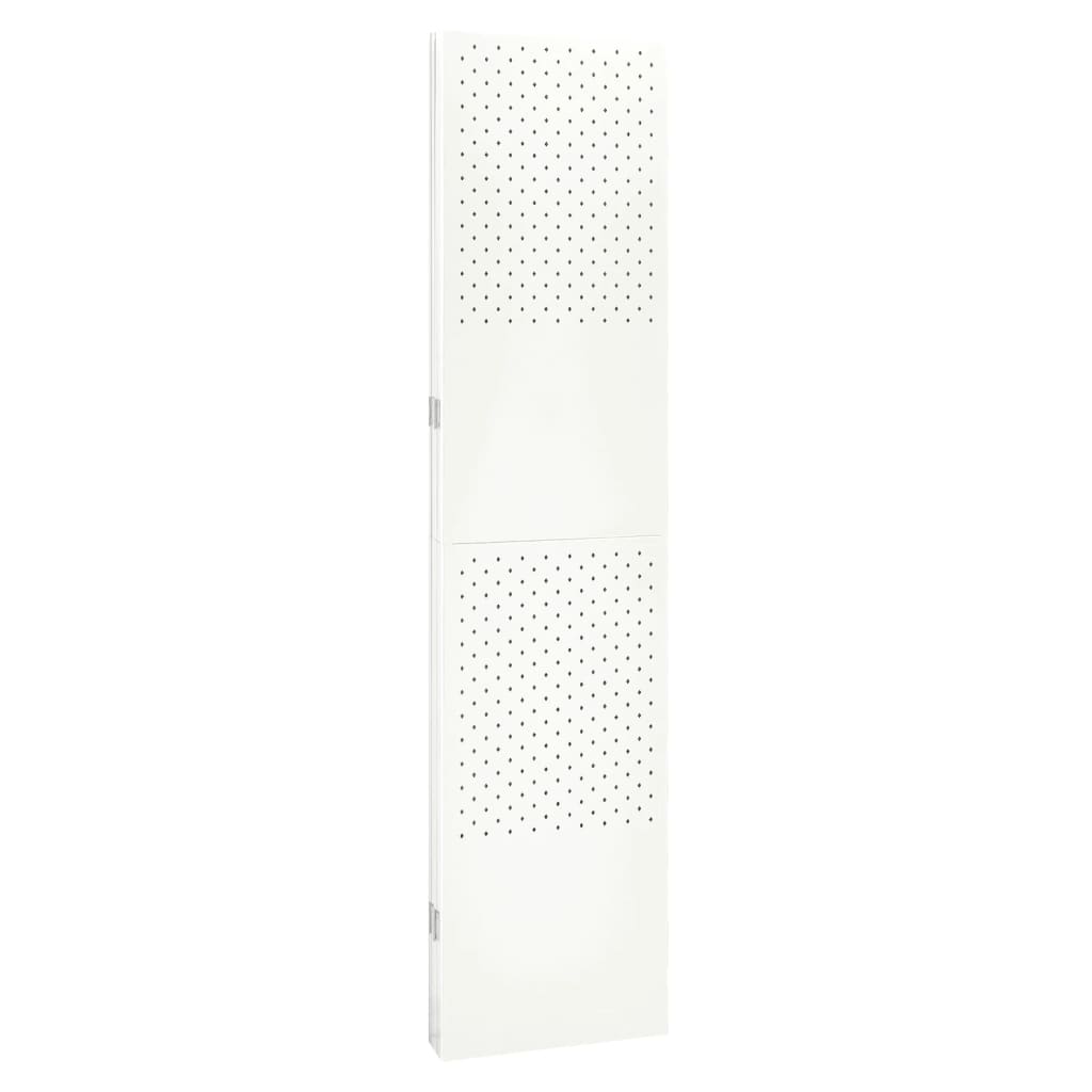 vidaXL Διαχωριστικό Δωματίου με 4 Πάνελ Λευκό 160 x 180 εκ. από Ατσάλι