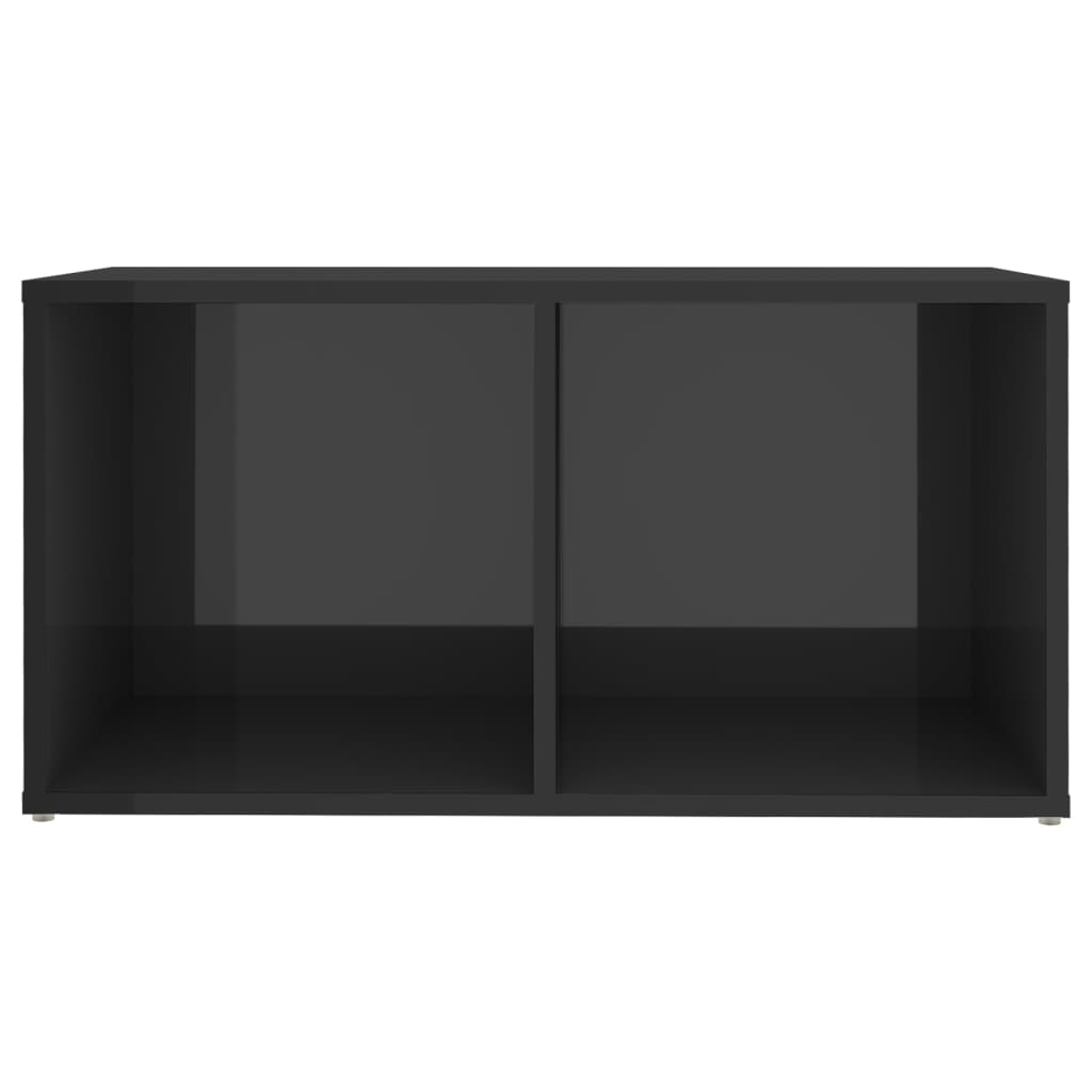 vidaXL Έπιπλα Τηλεόρασης 4 τεμ. Γυαλ. Γκρι 72x35x36,5 εκ. Επεξ. Ξύλο