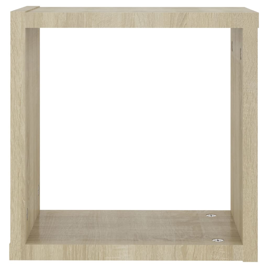 vidaXL Ράφια Κύβοι Τοίχου 2 τεμ. Sonoma Δρυς 30 x 15 x 30 εκ.