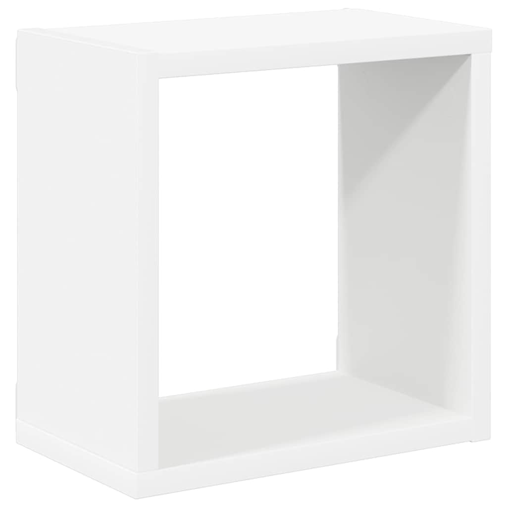 vidaXL Ράφια Κύβοι Τοίχου 2 τεμ. Λευκά 26 x 15 x 26 εκ.