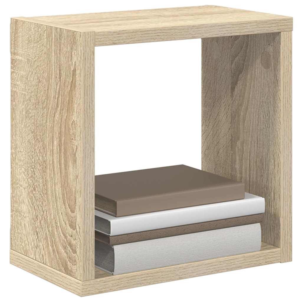 vidaXL Ράφια Κύβοι Τοίχου 2 τεμ. Sonoma Δρυς 26 x 15 x 26 εκ.