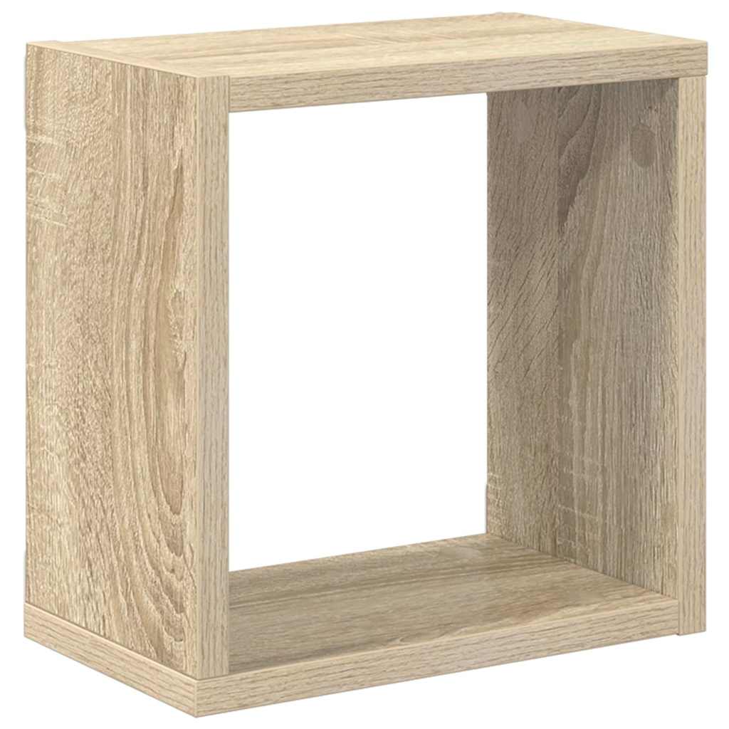 vidaXL Ράφια Κύβοι Τοίχου 2 τεμ. Sonoma Δρυς 26 x 15 x 26 εκ.