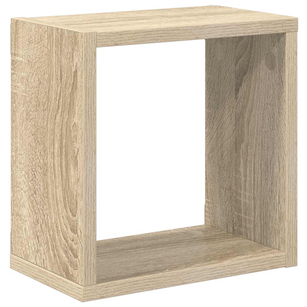 vidaXL Ράφια Κύβοι Τοίχου 4 τεμ. Sonoma Δρυς 26 x 15 x 26 εκ.