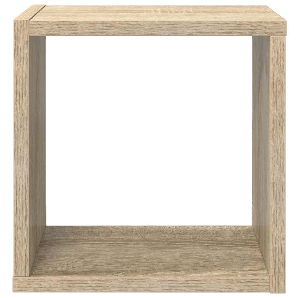 vidaXL Ράφια Κύβοι Τοίχου 4 τεμ. Sonoma Δρυς 26 x 15 x 26 εκ.