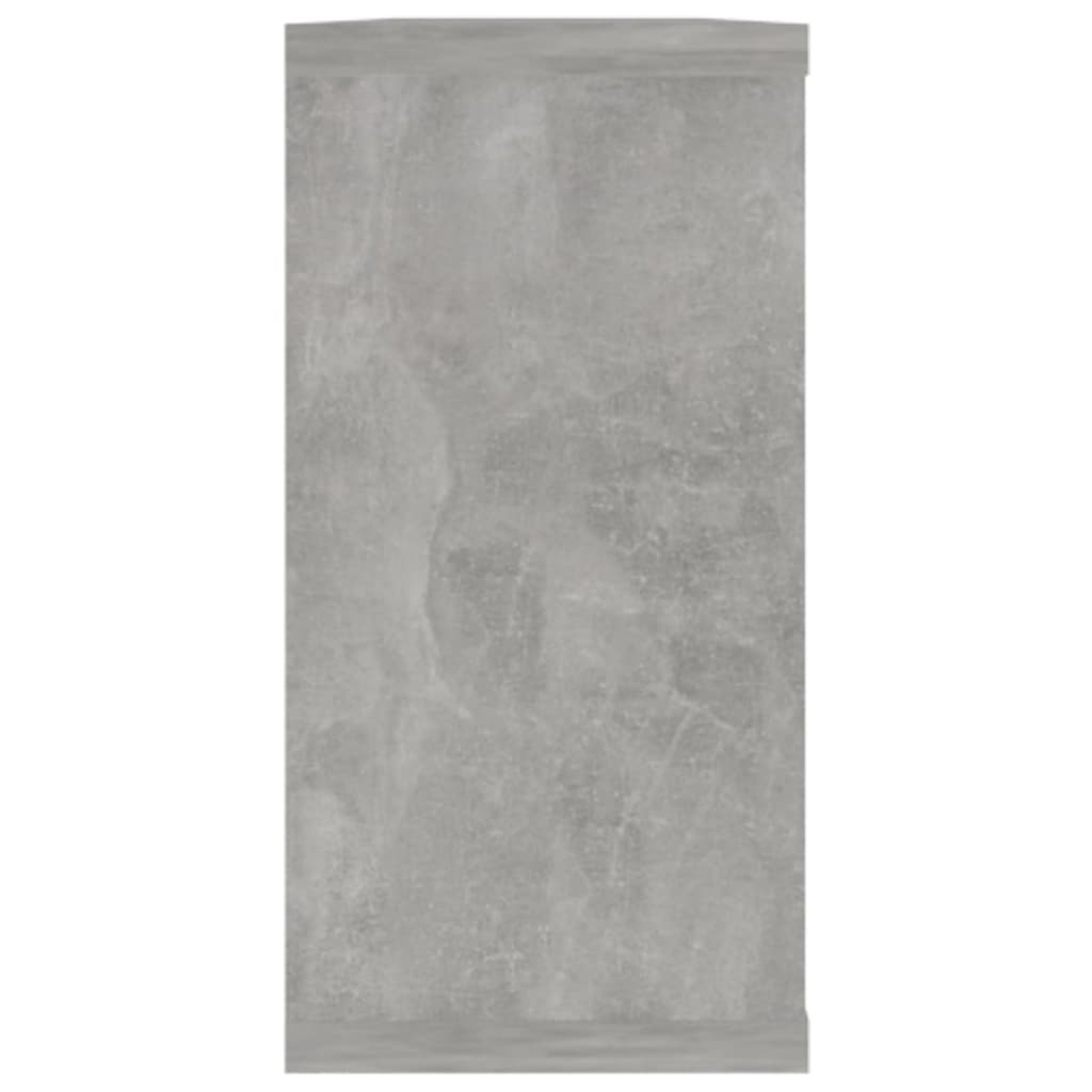vidaXL Ράφια Κύβοι Τοίχου 2 τεμ. Γκρι Σκυρ. 100x15x30 εκ. Επεξ. Ξύλο