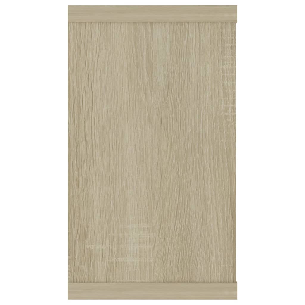 vidaXL Ράφια Κύβοι Τοίχου 4 τεμ. Sonoma Δρυς 80x15x26,5εκ. Επεξ. Ξύλο