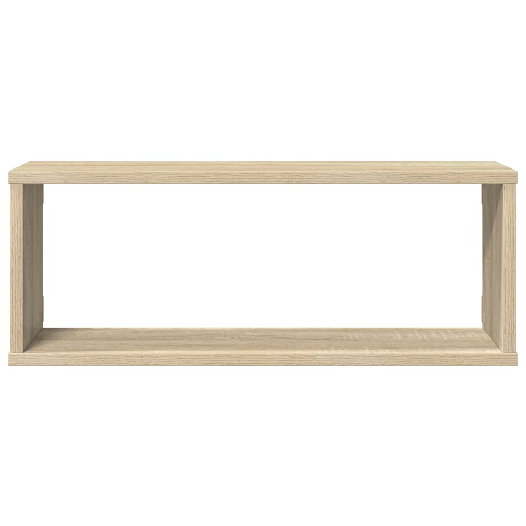 vidaXL Ράφια Κύβοι Τοίχου 4 τεμ. Sonoma Δρυς 60x15x23 εκ. Επεξ. Ξύλο