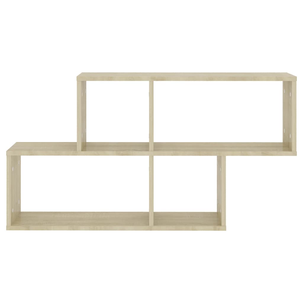 vidaXL Ράφι Τοίχου Sonoma Δρυς 100x18x53 εκ. από Επεξεργασμένο Ξύλο