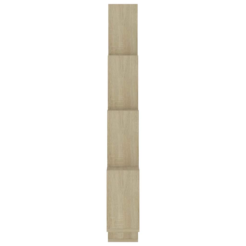 vidaXL Ράφι Κύβος Τοίχου Sonoma Δρυς 90 x 15 x 119 εκ. από Επεξ. Ξύλο
