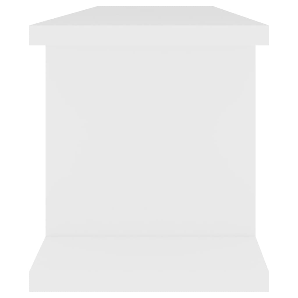 vidaXL Ραφιέρες Τοίχου 2 τεμ. Λευκό 75 x 18 x 20 εκ. Επεξεργ. Ξύλο