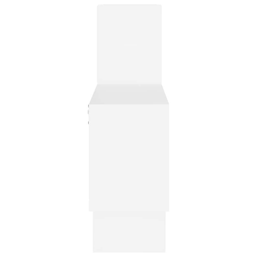 vidaXL Ράφι Τοίχου σε Σχήμα Αυτοκινήτου Λευκό 82x15x51 εκ. Επεξ. Ξύλο