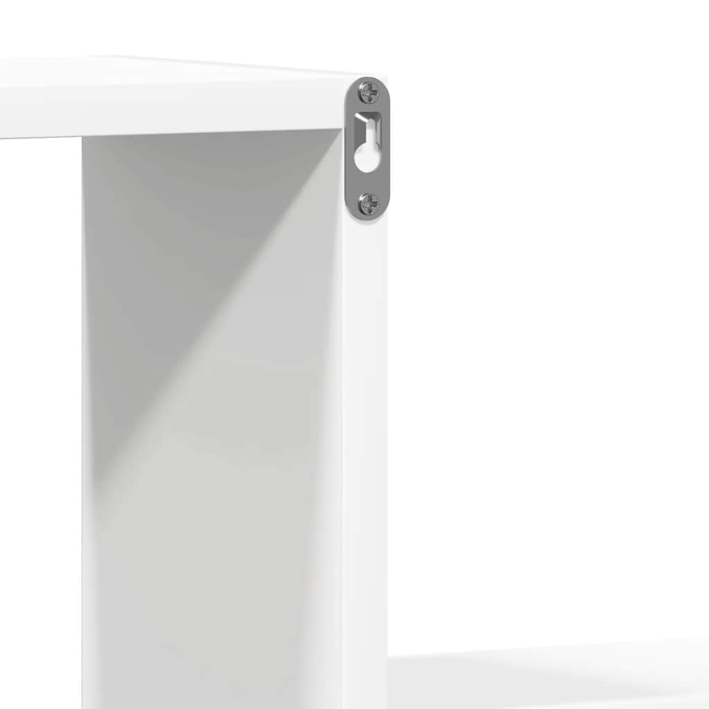 vidaXL Ραφιέρες Τοίχου 2 τεμ. Λευκό 100 x 15 x 20 εκ. Επεξ. Ξύλο